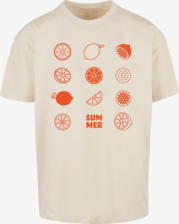 Maglietta 'Summer - Citrus' di Merchcode in beige: frontale