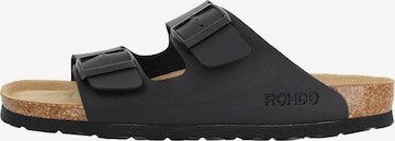 ROHDE Clogs 'Grado' in Black: front