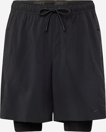 NIKE Обычный Спортивные штаны 'UNLIMITED' в Черный: спереди