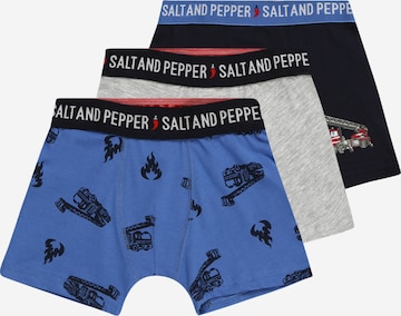 SALT AND PEPPER Underpants 'Firetruck' in Blue: front