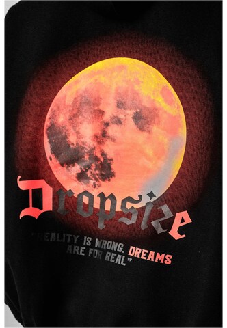 Dropsize Sweatshirt 'Moon V2' in Zwart