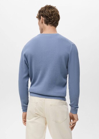 MANGO MAN Pullover 'Antigua' in Blau