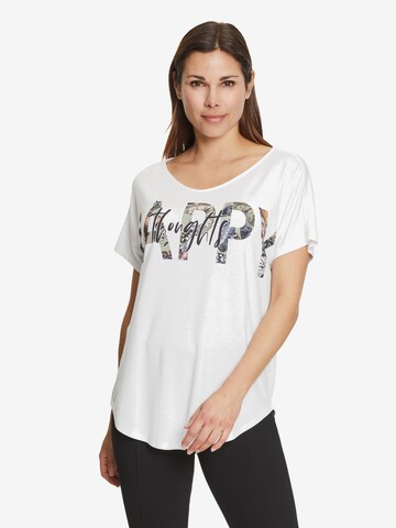 T-shirt oversize Betty Barclay en blanc : devant