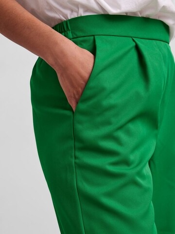 PIECES Loose fit Pleat-Front Pants 'VAGNA' in Green