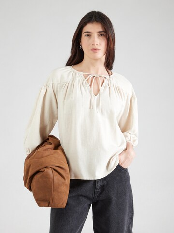 Camicia da donna di VILA in beige: frontale