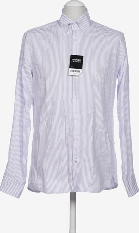 MANGO Button Up Shirt in S in Purple: front