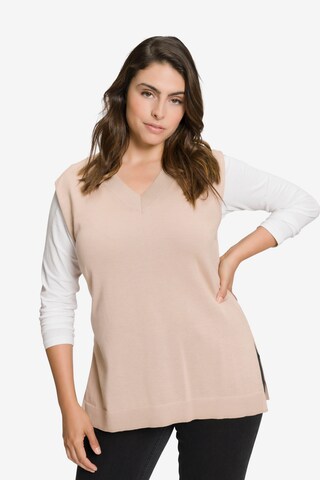 Ulla Popken Sweater in Beige: front