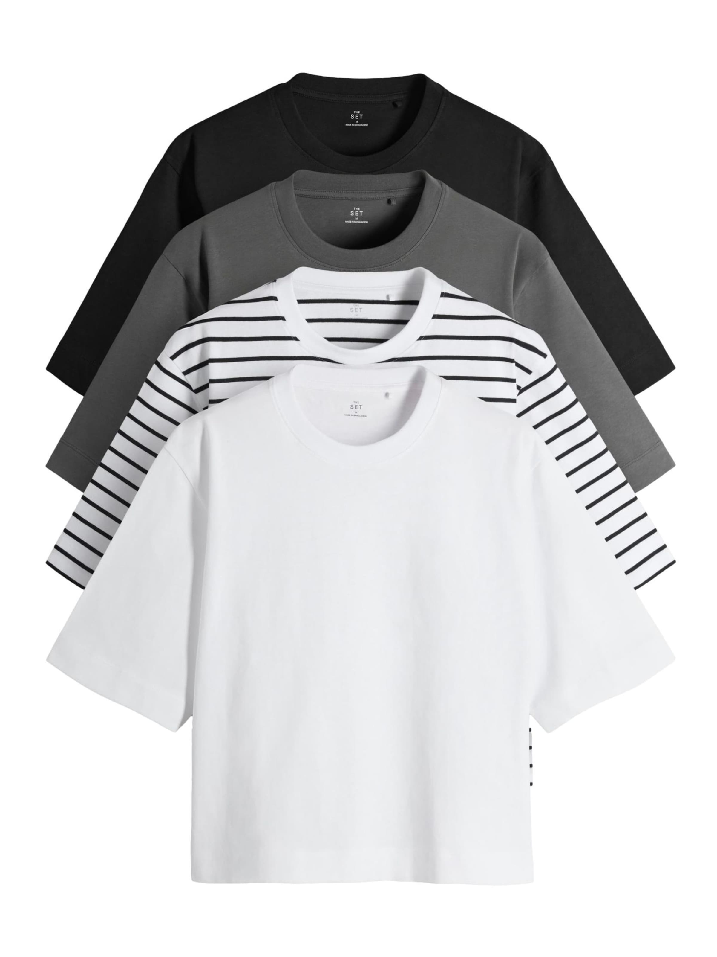 The Set T-shirt i grå: framsida