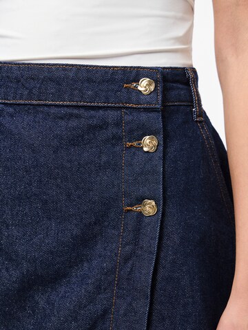 Jupe 'PCMALIN' PIECES en bleu