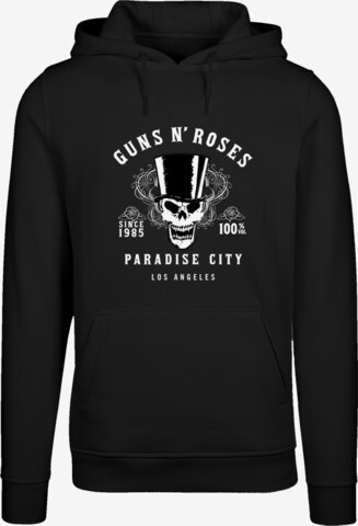 Sweat-shirt 'Guns 'n' Roses Whiskey Label Rock Band' F4NT4STIC en noir : devant