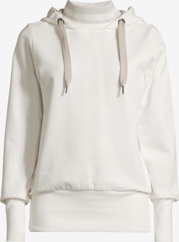 salzhaut Sweatshirt 'RÖÄEN' in Wit: voorkant