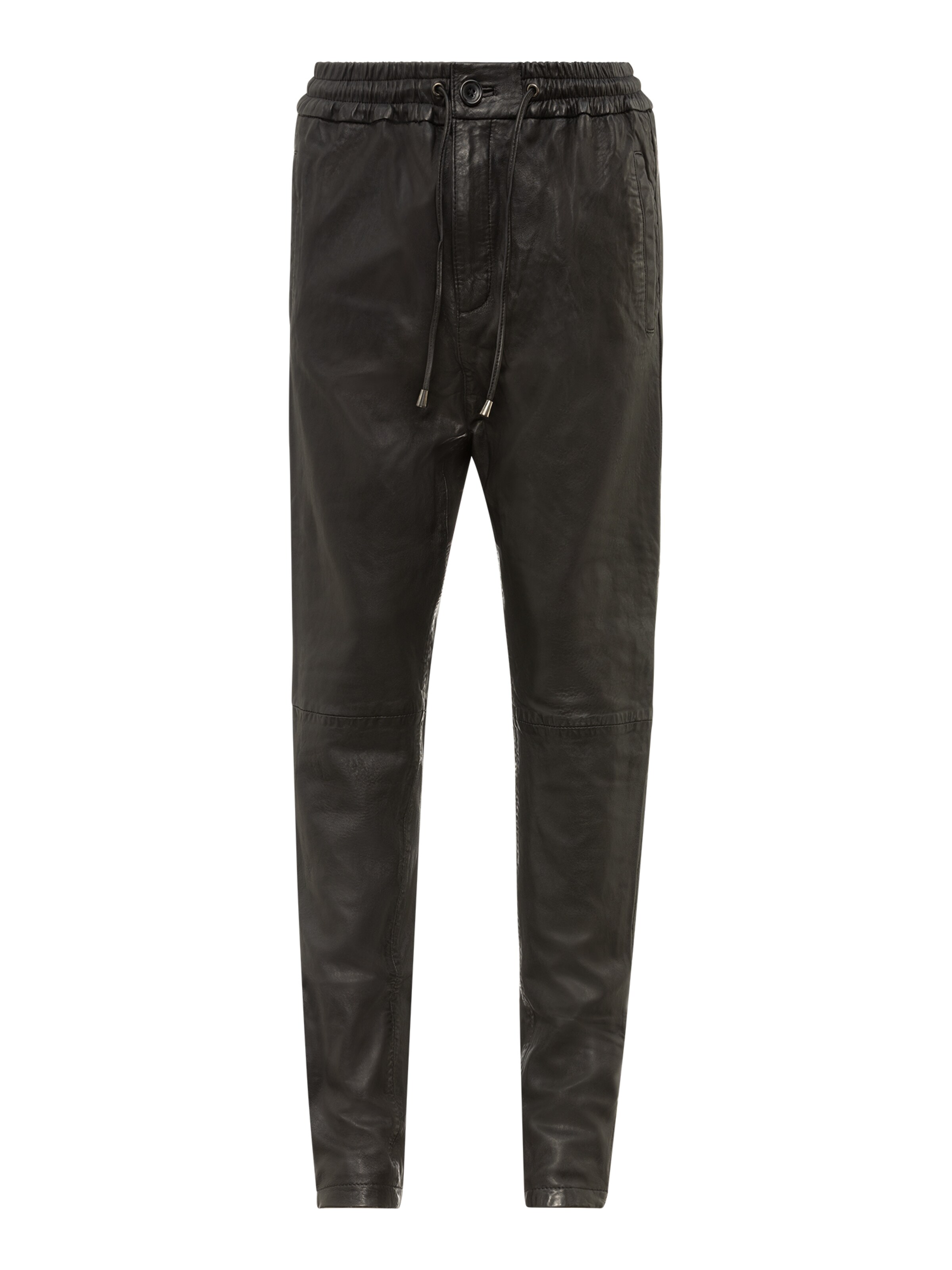 RICANO - Tapered Pantalón 'Mike' en negro: frente