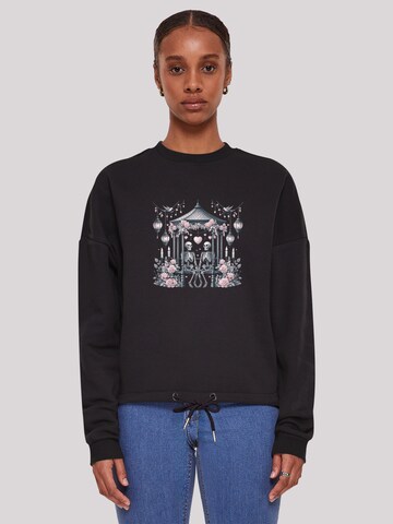 Sweat-shirt 'Skelett Paar Valentinstag' F4NT4STIC en noir : devant