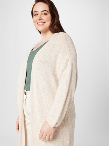 Fransa Curve Knit cardigan 'DENISE' in White