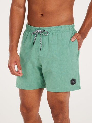 Shorts de bain 'Davey' PROTEST en vert : devant