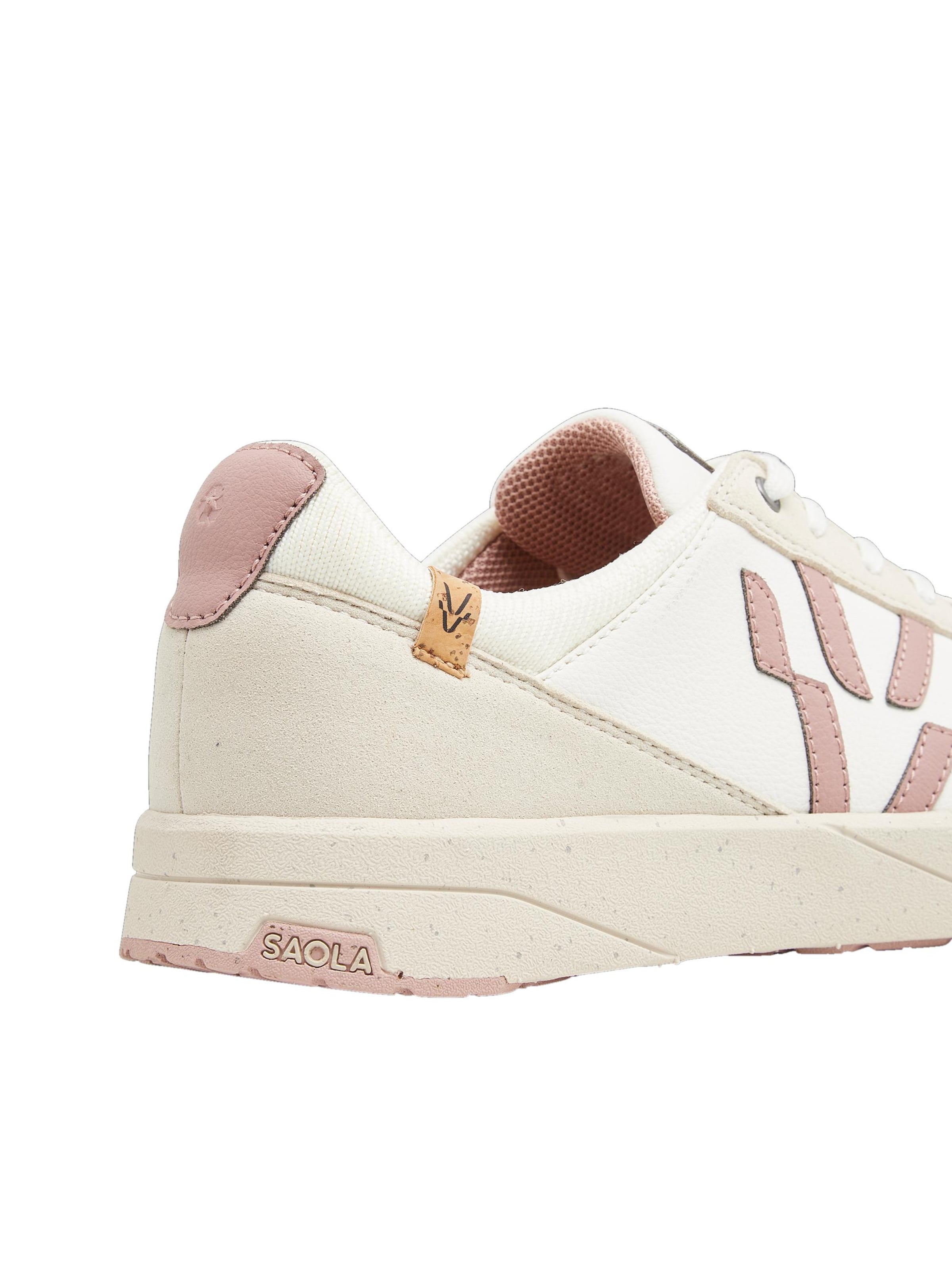 SAOLA Lace-up shoe 'Cali W White Rose' in Pink