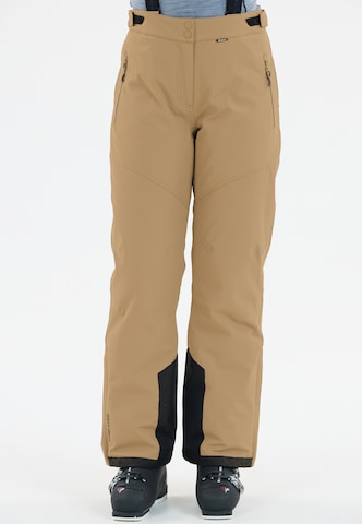 Whistler Regular Skihose Drizzle in Braun: Vorderseite