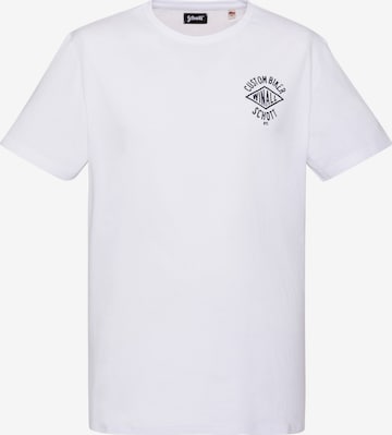 T-Shirt Schott NYC en blanc : devant