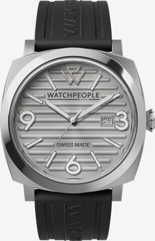 Montre à affichage analogique Watchpeople en argent : devant