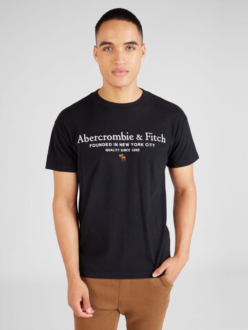Abercrombie & Fitch Majica | črna barva: sprednja stran