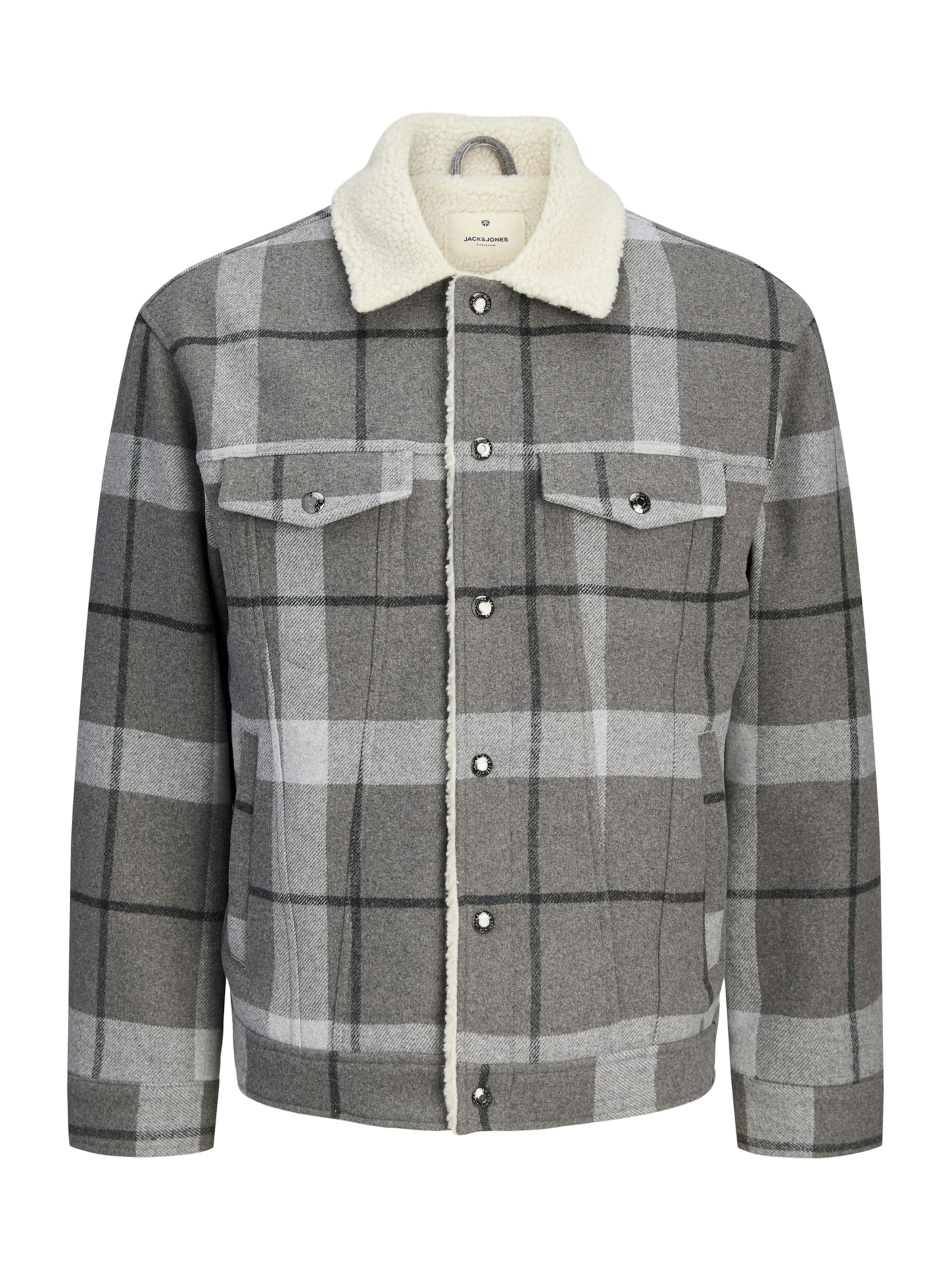 Jack & Jones Premium - Chaqueta de entretiempo en gris: frente