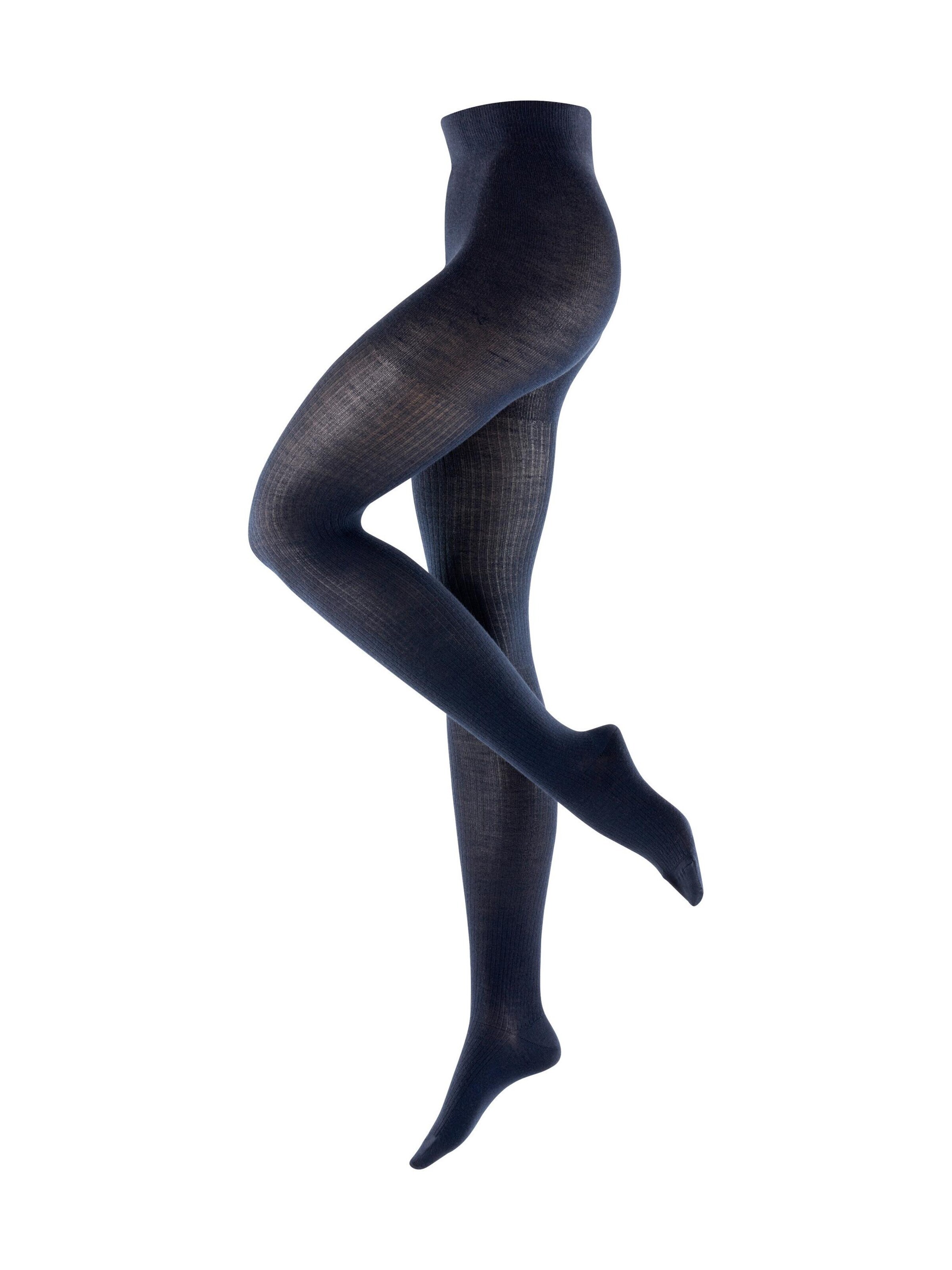 BURLINGTON Strumpfhose 'Rib Couture'‌‌‌‌‌‌‌‌ in Blau: Vorderseite