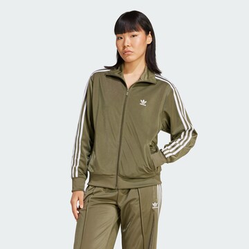 ADIDAS ORIGINALS Кофта на молнии 'Adicolor Classics Firebird' в Зеленый: спереди