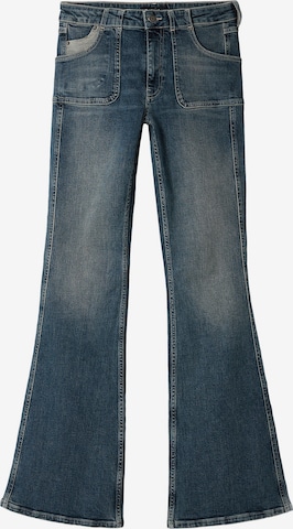 Desigual Flared Jeans in Blauw: voorkant