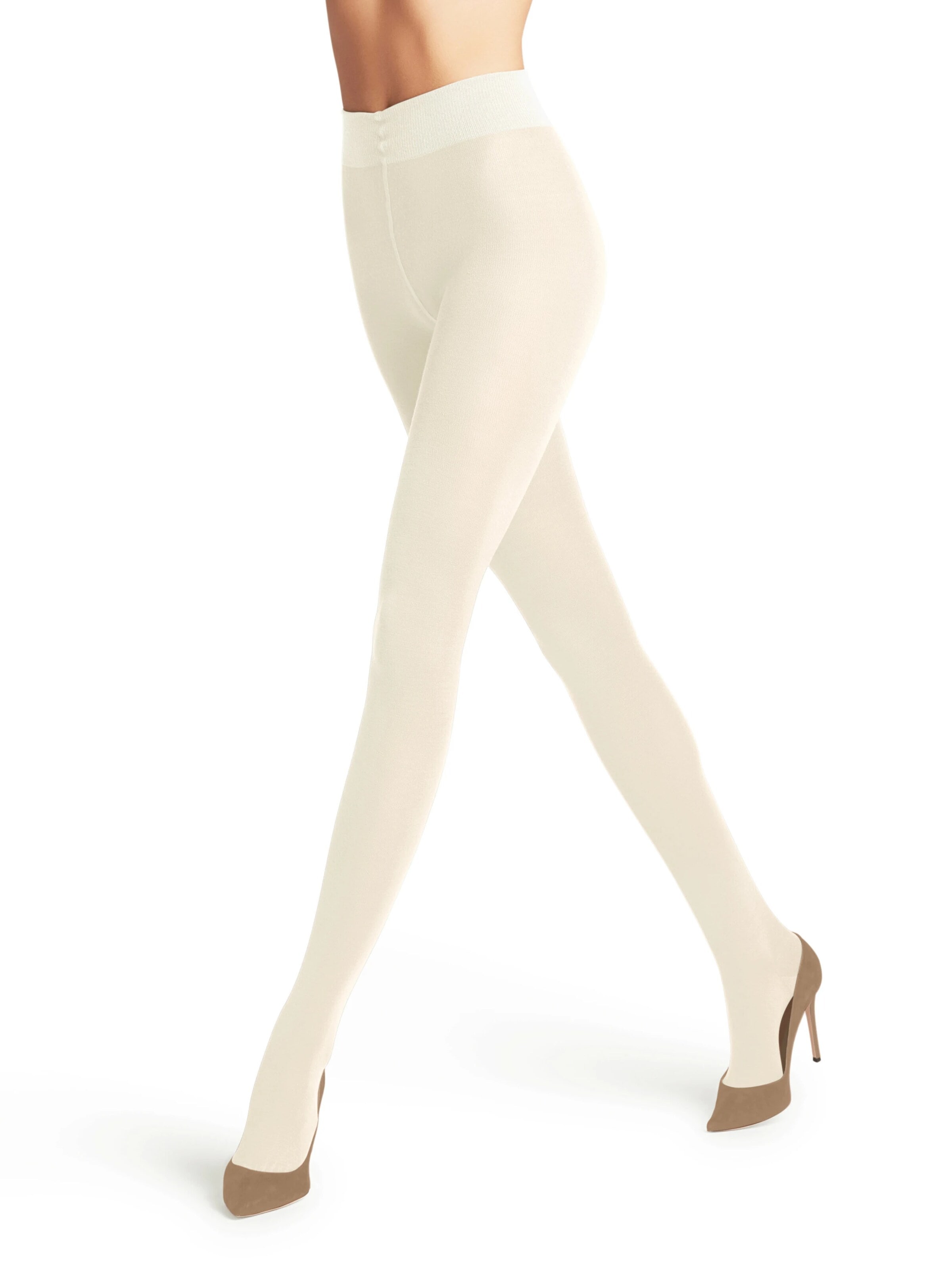 FALKE Tights 'Softmerino' in White: front