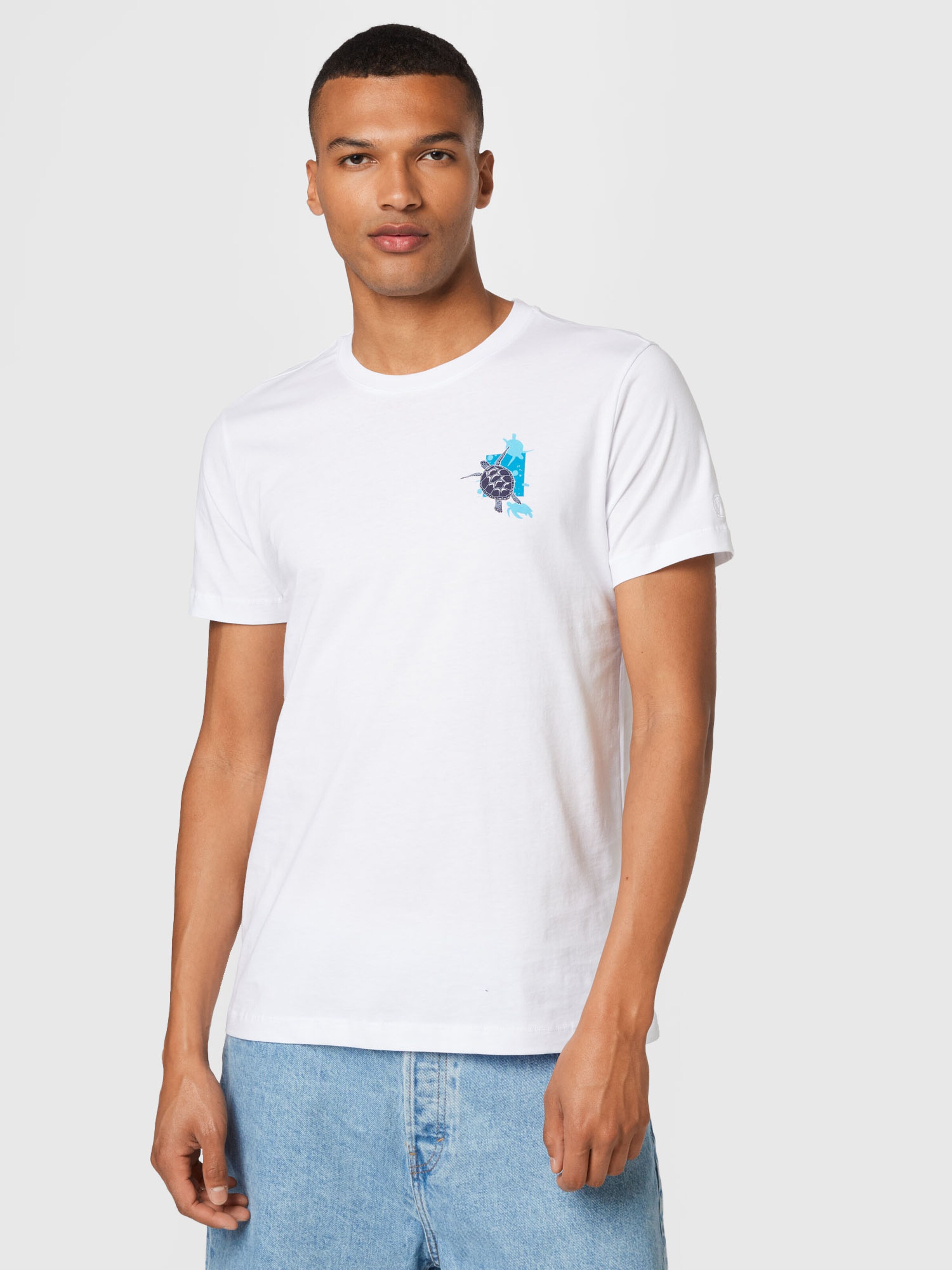 Männer Shirts WESTMARK LONDON T-Shirt 'SEA TURTLE' in Weiß - LA13021 Männer Shirts WESTMARK LONDON T-Shirt 'SEA TURTLE' in Weiß - LA13021