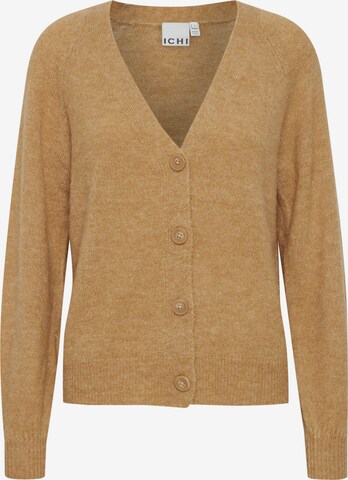 ICHI Knit Cardigan 'KAMARA' in Yellow: front