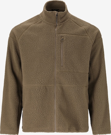 Virtus Athletic fleece jacket 'Danvi' in Brown: front