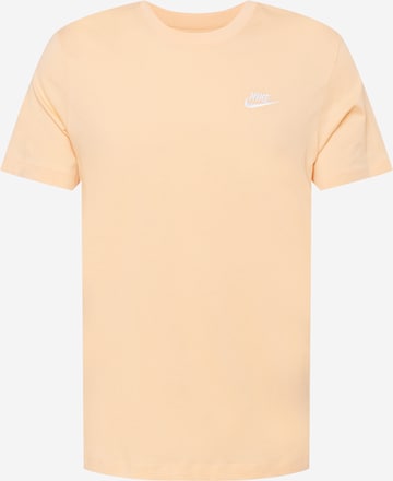 oranžs Nike Sportswear T-Krekls 'CLUB': no priekšpuses