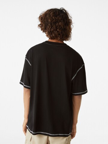 T-Shirt Bershka en noir