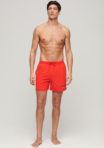 Superdry Board Shorts in Red