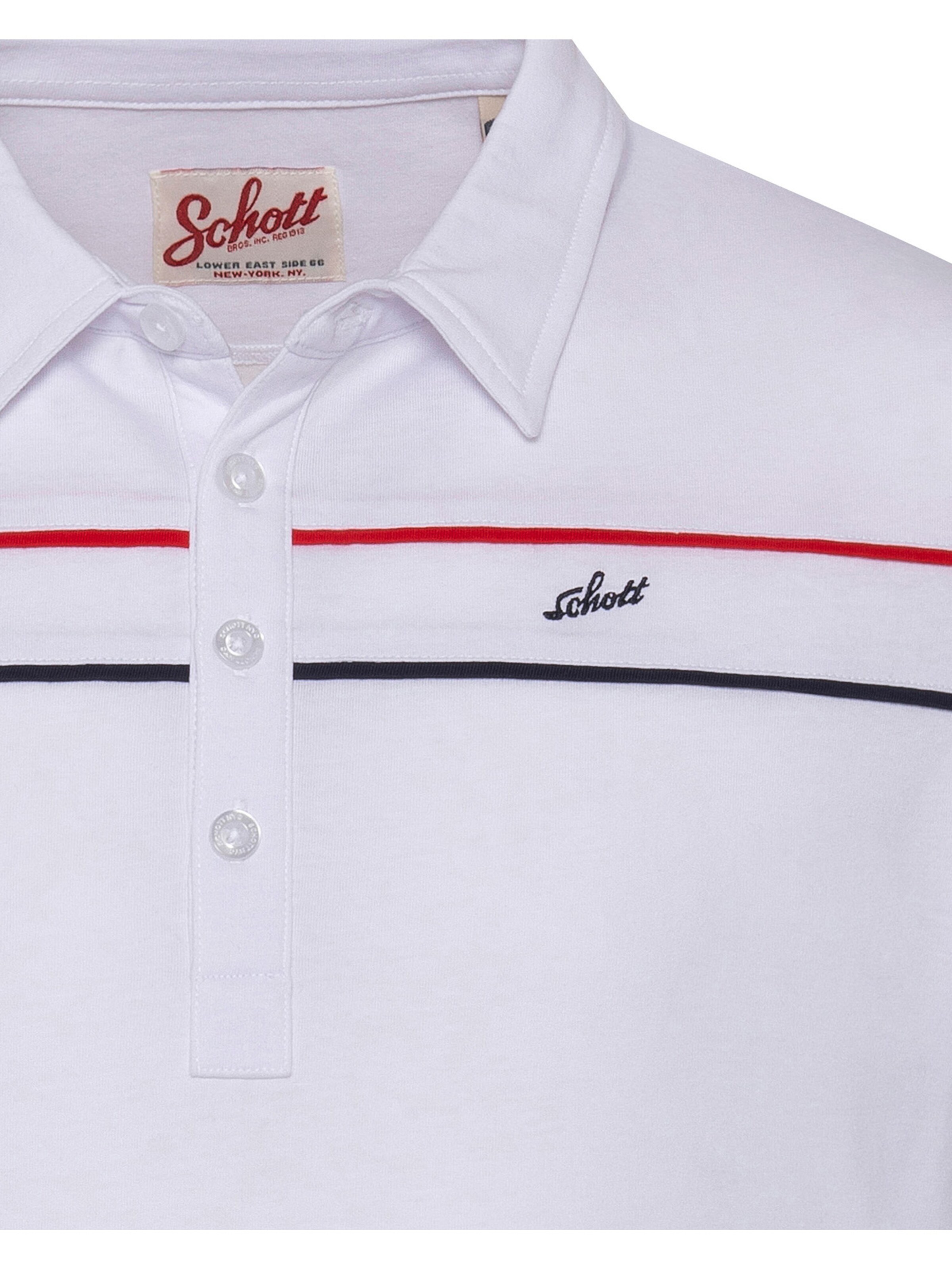 Schott NYC Shirt‌‌‌‌‌ in Weiß