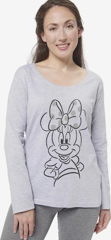 Disney Minnie Mouse Pyjama in Grau: Vorderseite