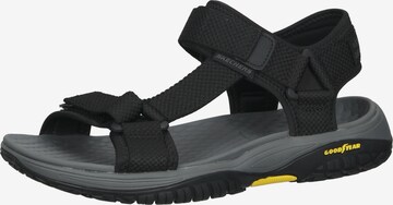 SKECHERS Hiking Sandals in Black: front