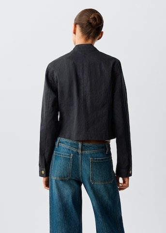 Veste mi-saison 'ARMOUR' MANGO TEEN en noir