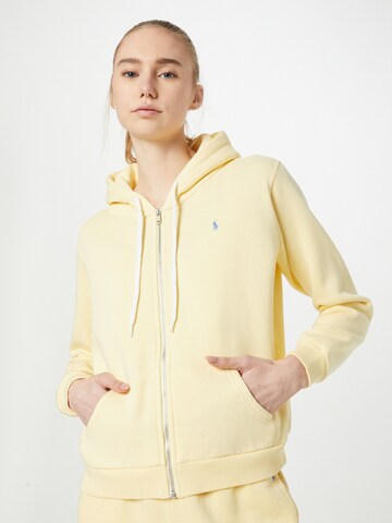 Veste de survêtement Polo Ralph Lauren en jaune : devant