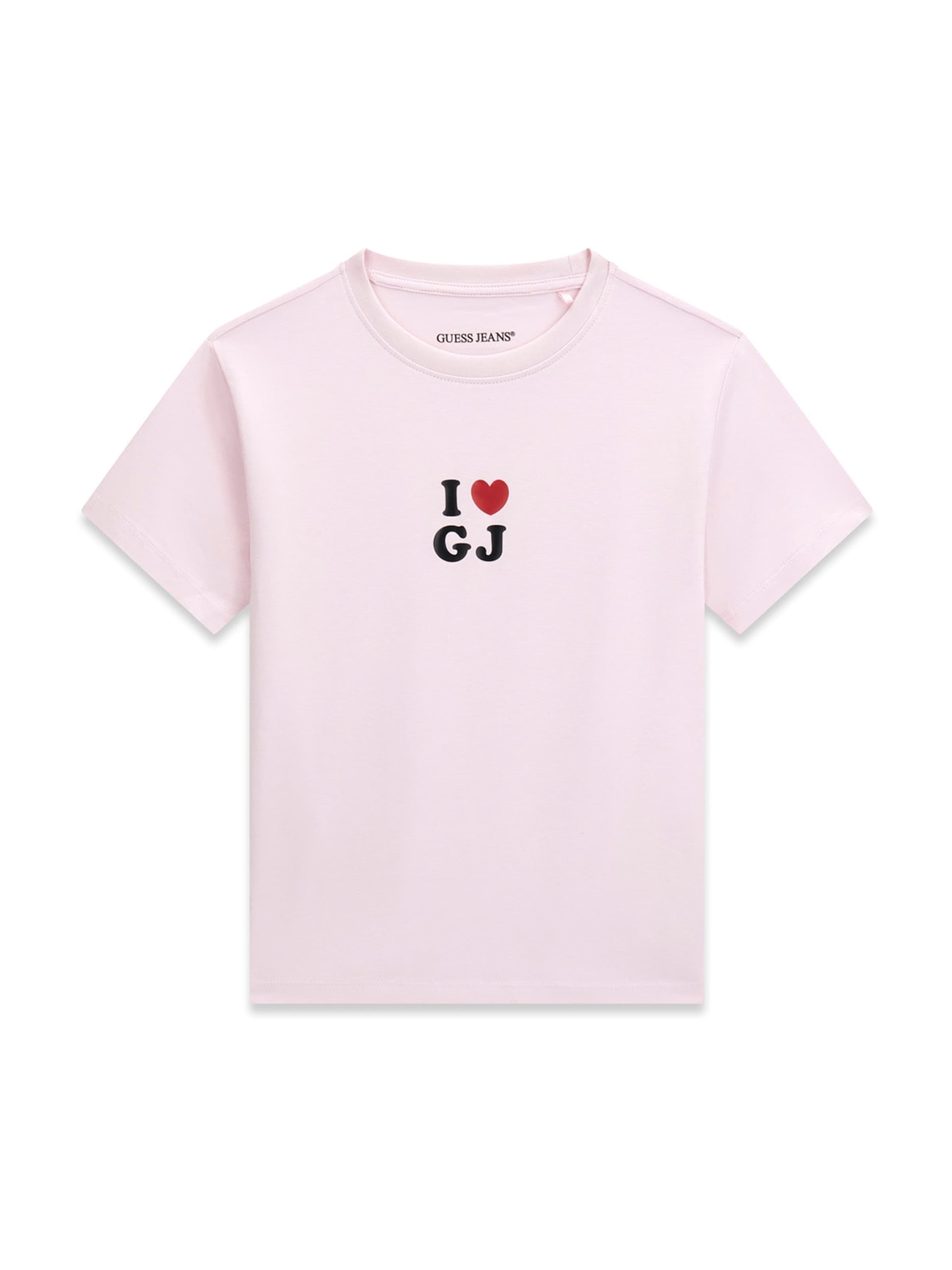 GUESS JEANS Shirts 'I LOVE GJ' i lilla: forside