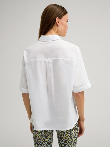 JOOP! Jeans Bluse 'Blue' in Weiß