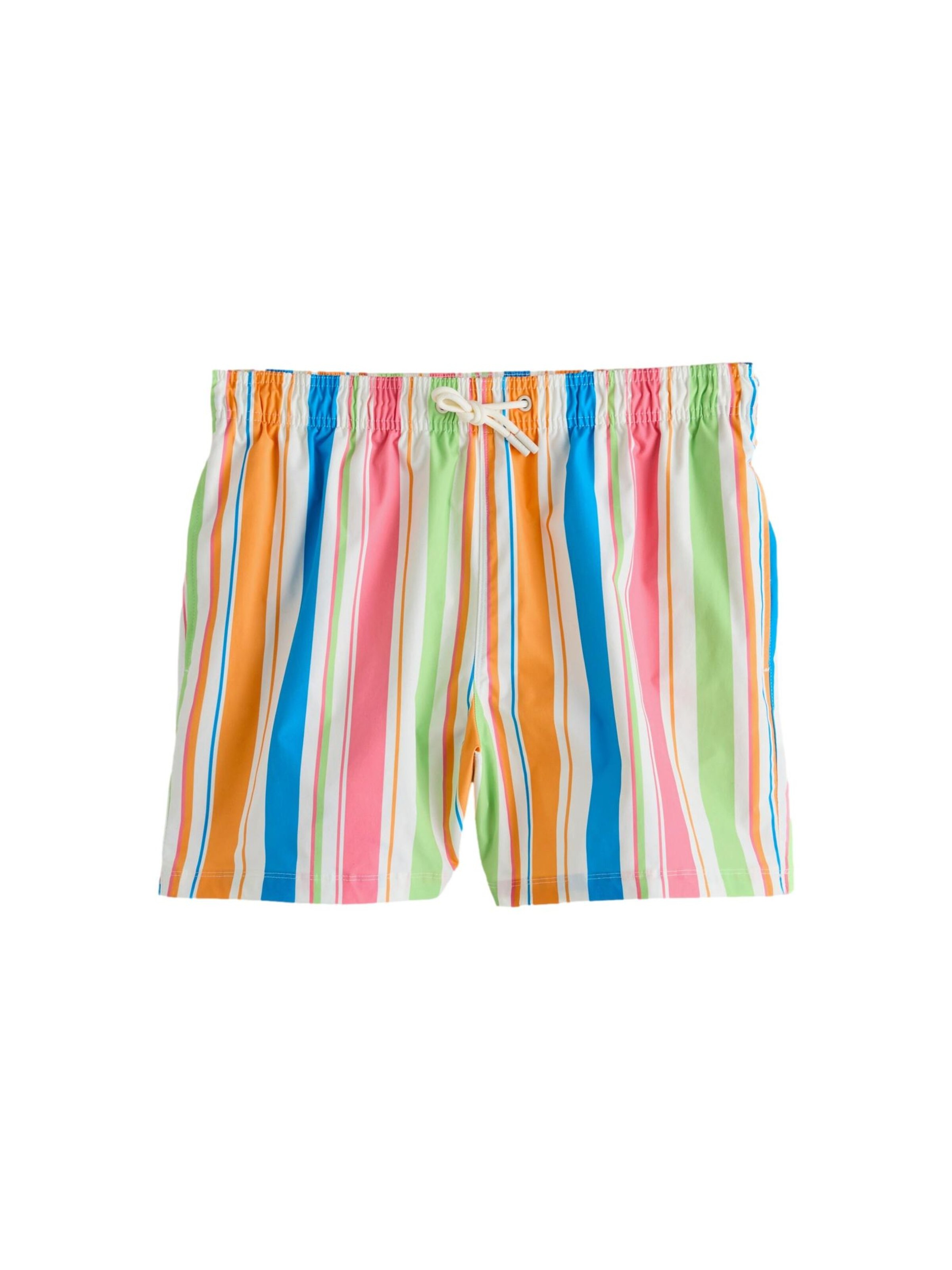 Next Shorts de bain en bleu / vert clair / orange / rose, Vue avec produit
