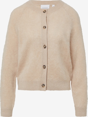 COMMA Gebreid vest in Beige: voorkant