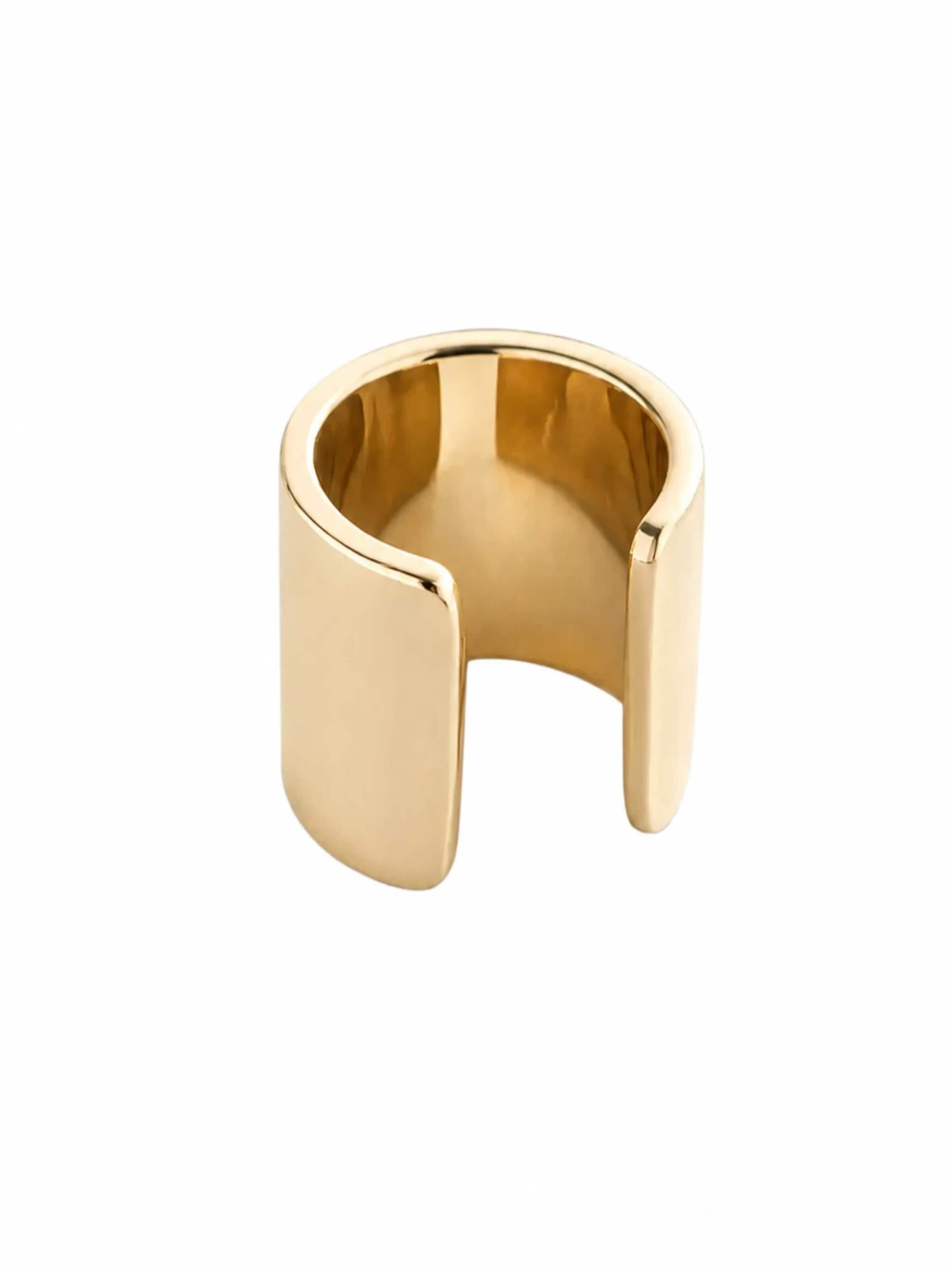 REYTEL - Pendientes 'GLOSS' en amarillo: frente