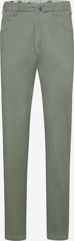 MEYER Regular Chino Pants in Green: front