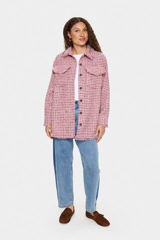 SAINT TROPEZ Between-Season Jacket 'Marylou' in Pink