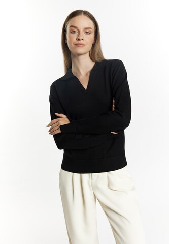 DreiMaster Klassik Sweater in Black: front