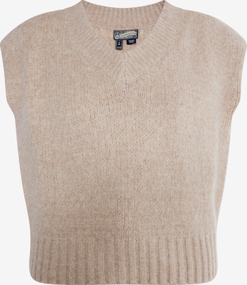 Pull-over DreiMaster Vintage en beige : devant