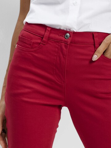 bonprix Slimfit Broek in Rood